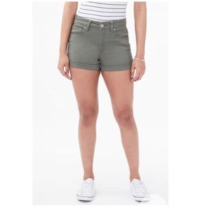 Aeropostale Midi Olive Green Shorts